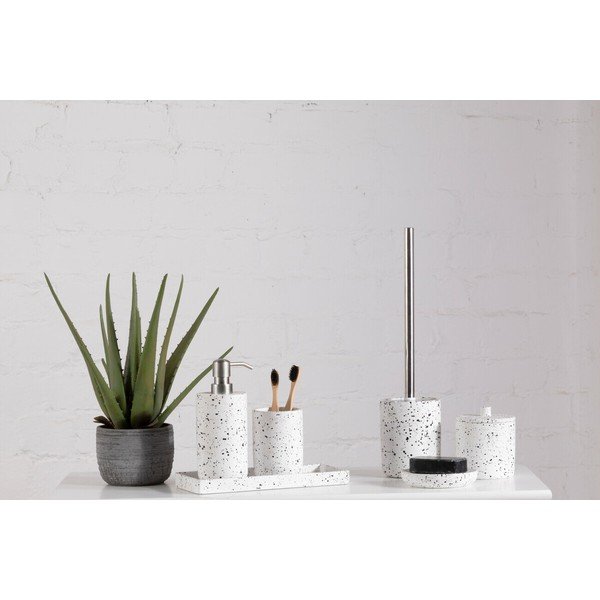 Kremowa betonowa mydelniczka Mozie – Premier Housewares-image-1