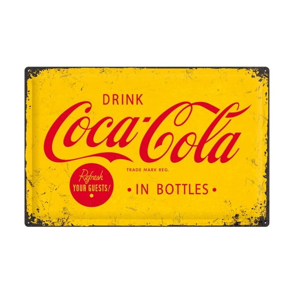 Tabliczka blaszana Drink Cola, 40x60 cm