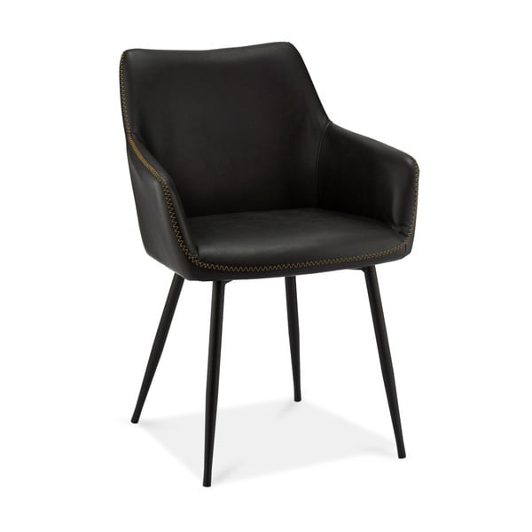 Czarne krzesła zestaw 2 szt. Maria – Furnhouse