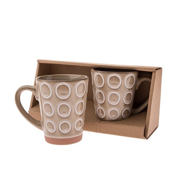 Niebieskie ceramiczne kubki zestaw 2 szt. 380 ml – Dakls