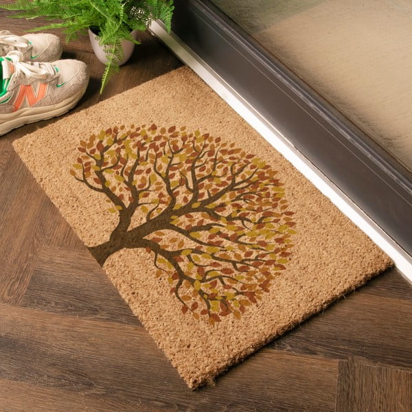 Wycieraczka z włókna kokosowego 40x60 cm Autumnal Tree of Life – Artsy Doormats-image-1