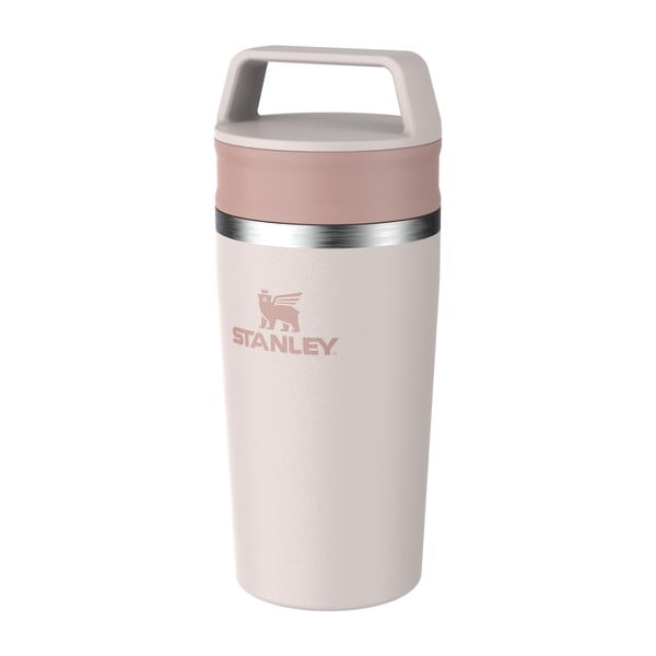 Jasnoróżowy kubek termiczny ze stali nierdzewnej 350 ml Café-To-Go Rose Quartz – Stanley-image-2