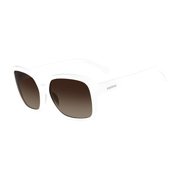 Damskie okulary przeciwsłoneczne Lacoste L696 White