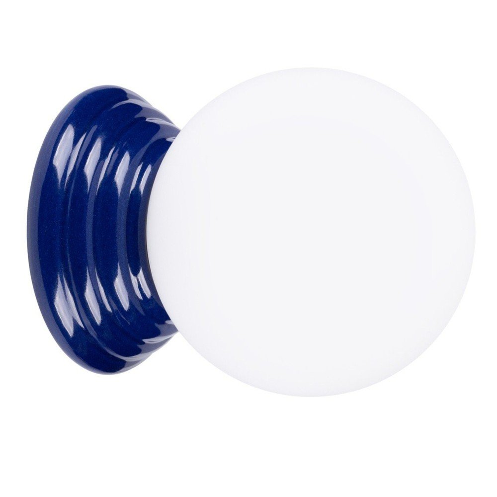 Niebieski kinkiet ceramiczny ø 12 cm Farsa – Sollux