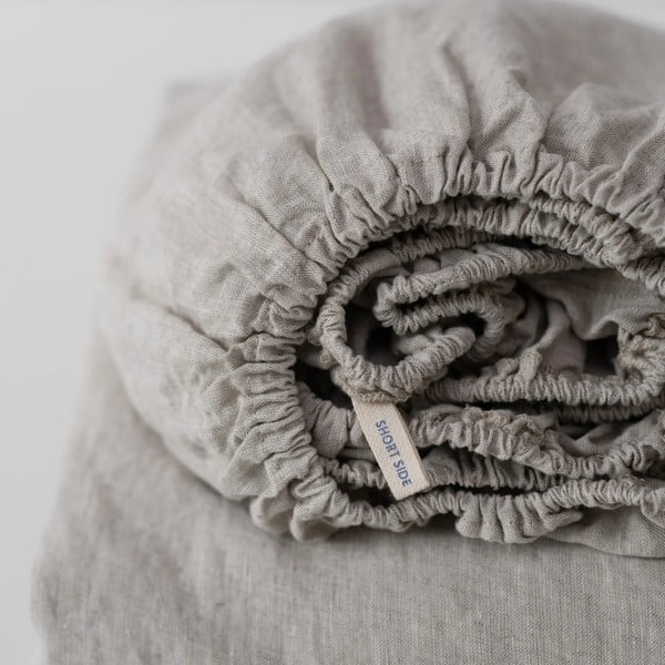 Elastyczne prześcieradło lniane Linen Tales, 180x200 cm-image-2