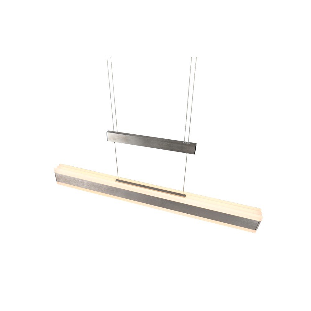 Lampa wisząca LED w kolorze matowego srebra z metalowym kloszem Arcola – Trio (zdjęcie 5)