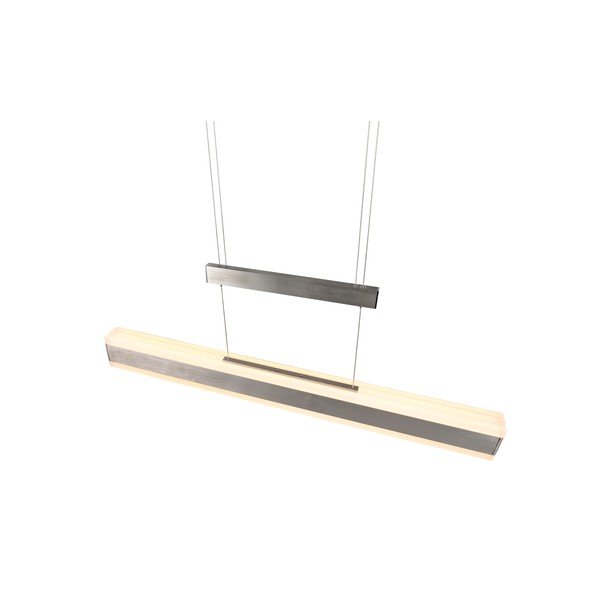 Lampa wisząca LED w kolorze matowego srebra z metalowym kloszem Arcola – Trio-image-4