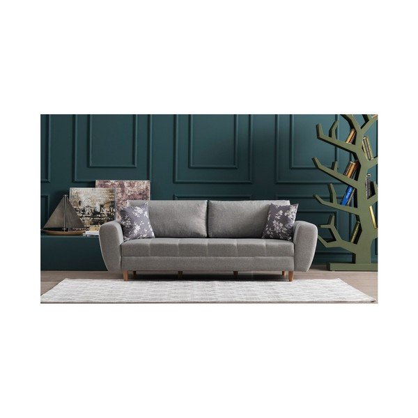 Jasnoszara sofa 3-osobowa Igor-image-4