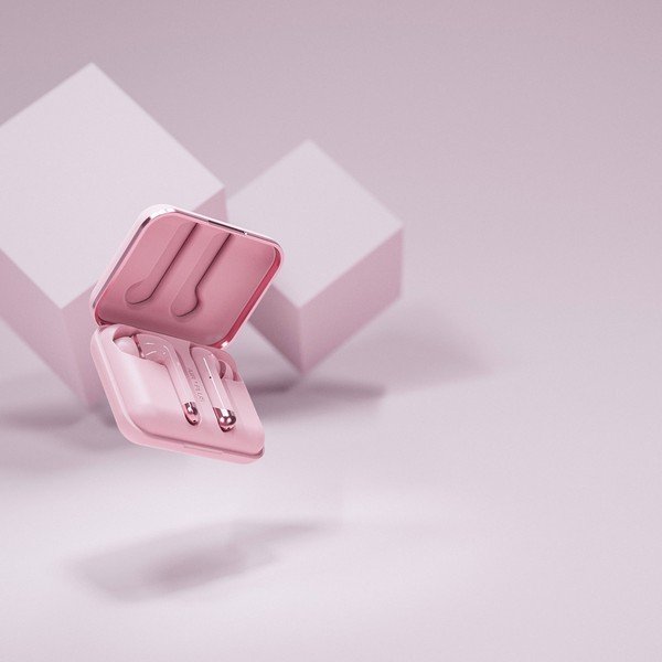 Różowe bezprzewodowe słuchawki Happy Plugs Air 1 Plus In-Ear-image-4