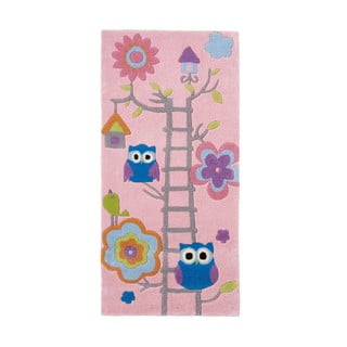 Różowy dziecięcy dywan Think Rugs Hong Kong Kiddo Pinkie, 70x140 cm