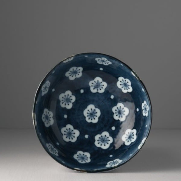 Biało-niebieska miska z ceramiki Made In Japan Blossom, ⌀ 17 cm