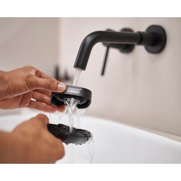 Czarna plastikowa mydelniczka Slim – Joseph Joseph-image-1