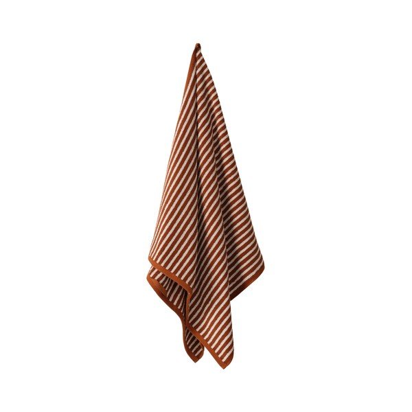 Koniakowy/kremowy bawełniany ręcznik kąpielowy 70x140 cm Dixie – Jotex-image-2