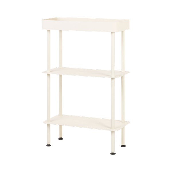 Beżowy metalowy regał na kółkach 60x97x30 cm Nolle – noo.ma-image-2