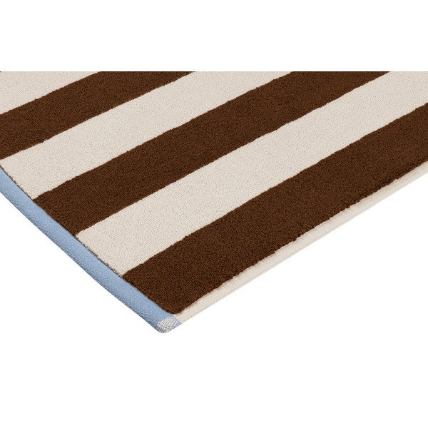 Brązowy/kremowy tekstylny dywanik łazienkowy 50x80 cm Gobo – noo.ma-image-3