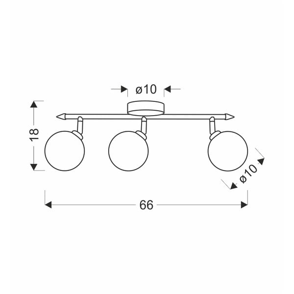 Lampa sufitowa w kolorze brązu ze szklanym kloszem ø 10 cm Rodia – Candellux Lighting-image-2