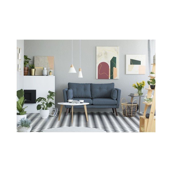 Granatowa sofa 2-osobowa Mazzini Sofas Elena-image-4