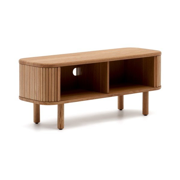 Szafka pod TV w dekorze jesionu w naturalnym kolorze 120x50x40 cm Mailen – Kave Home-image-3