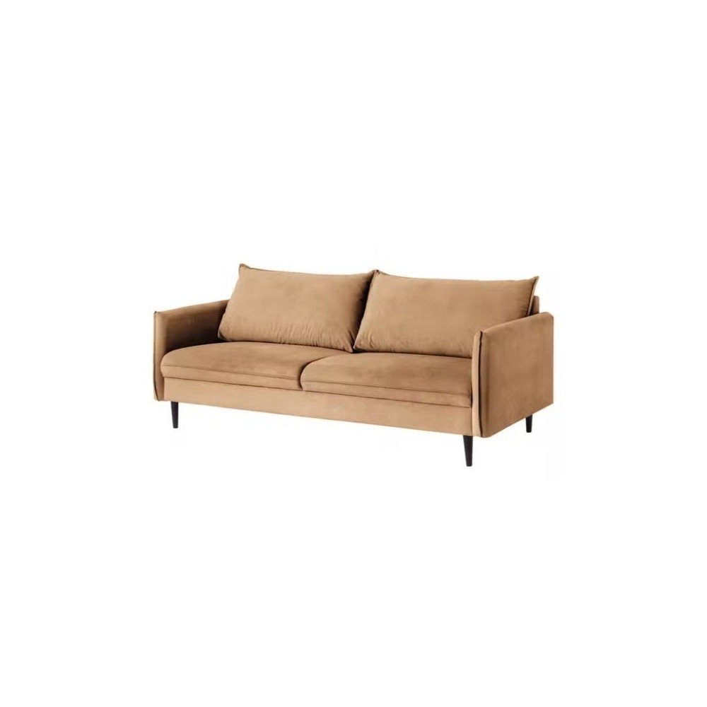 Brązowa aksamitna sofa 203 cm Juli – Ropez
