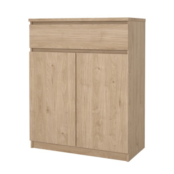 Komoda w dekorze dębu w naturalnym kolorze 80x100x40 cm Naia – Tvilum-image-4