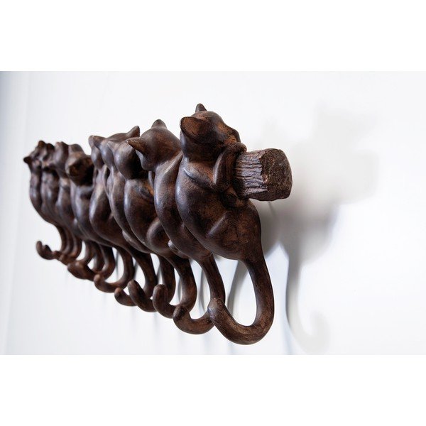 Brązowy wieszak wiszący Kare Design Cats-image-3