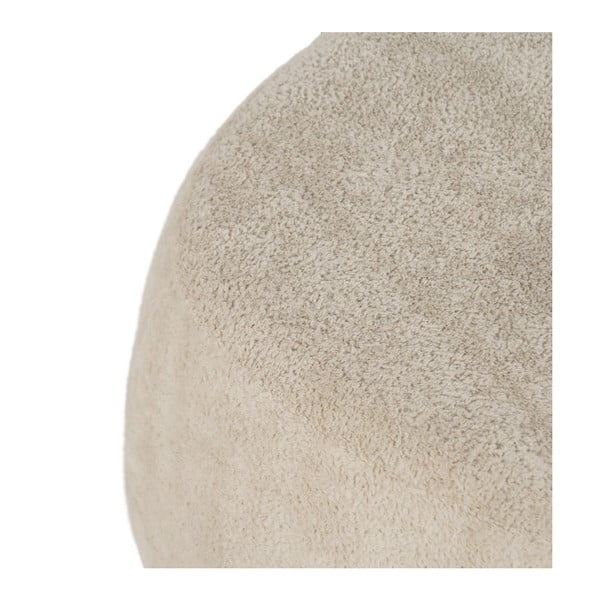 Beżowy puf z materiału bouclé – Ixia-image-4