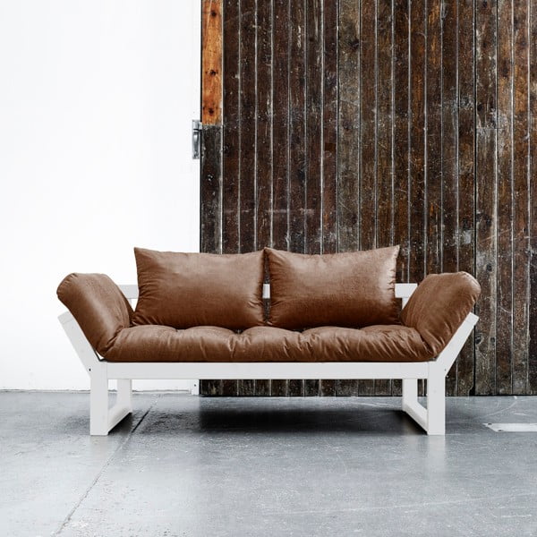 Sofa Karup Vintage Edge White/Choco