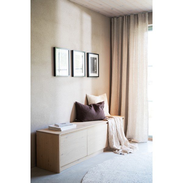 Komoda w dekorze dębu w jasnym naturalnym kolorze 180x50x40 cm Melstone – Rowico-image-1