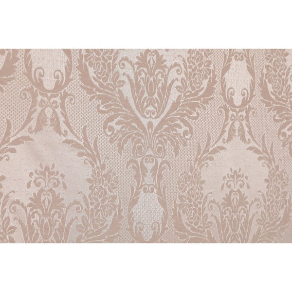 Beżowy adamaszkowy zestaw narzuty na łóżko i poszewki na poduszkę 240x260 cm Beste – Mijolnir-image-1