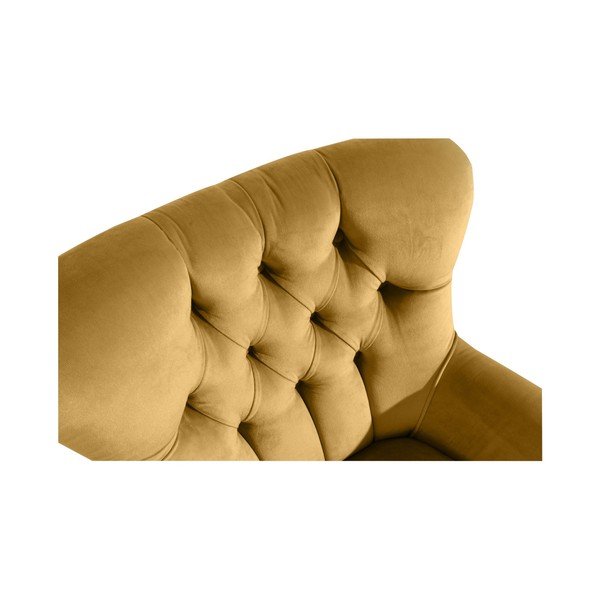 Żółty fotel Max Winzer Brandon Suede-image-2