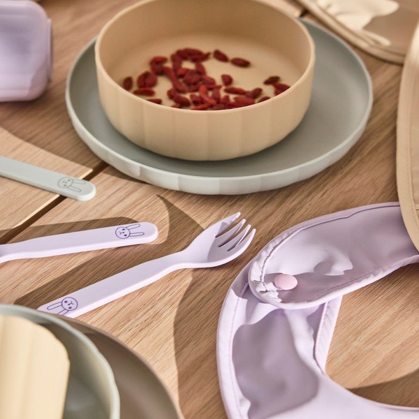 Plastikowy zestaw naczyń dla dzieci 3 szt. Pullo – OYOY Mini-image-1