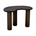 Ciemnobrązowy stolik z litego drewna kauczukowego 36x53 cm Luppa – Bloomingville