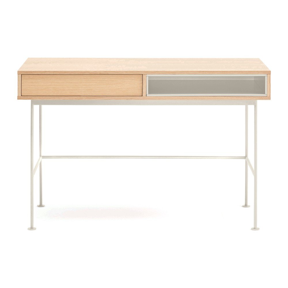 Biurko z blatem w dekorze dębu 60x120 cm Yoko – Teulat