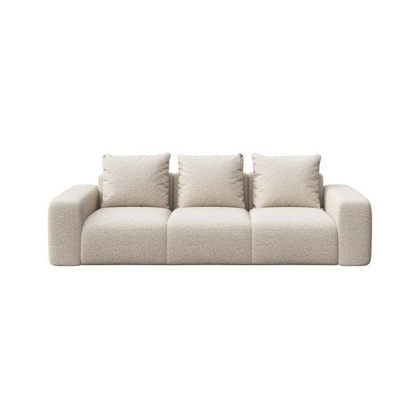 Beżowa sofa z materiału bouclé 287 cm Monce – Rodier