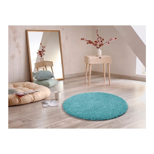 Jasnoniebieski dywan Universal Aqua Liso, ø 80 cm-image-2