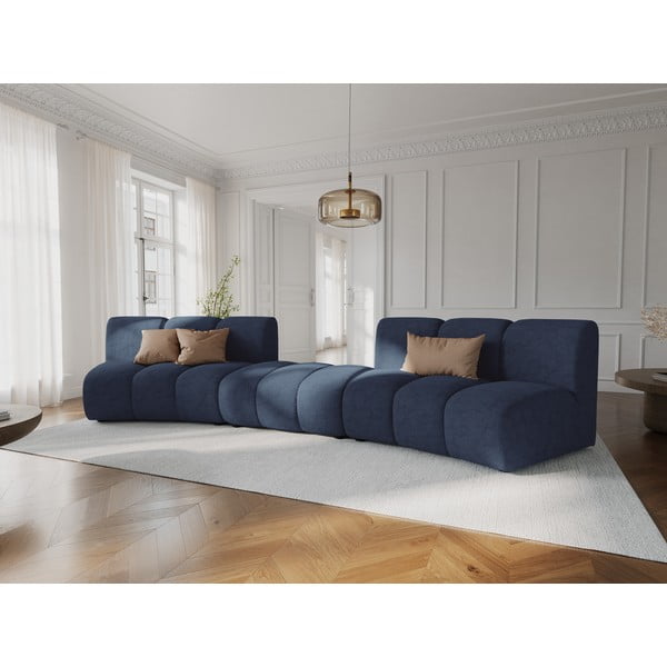Niebieska sofa 367 cm Lupine – Micadoni Home-image-1