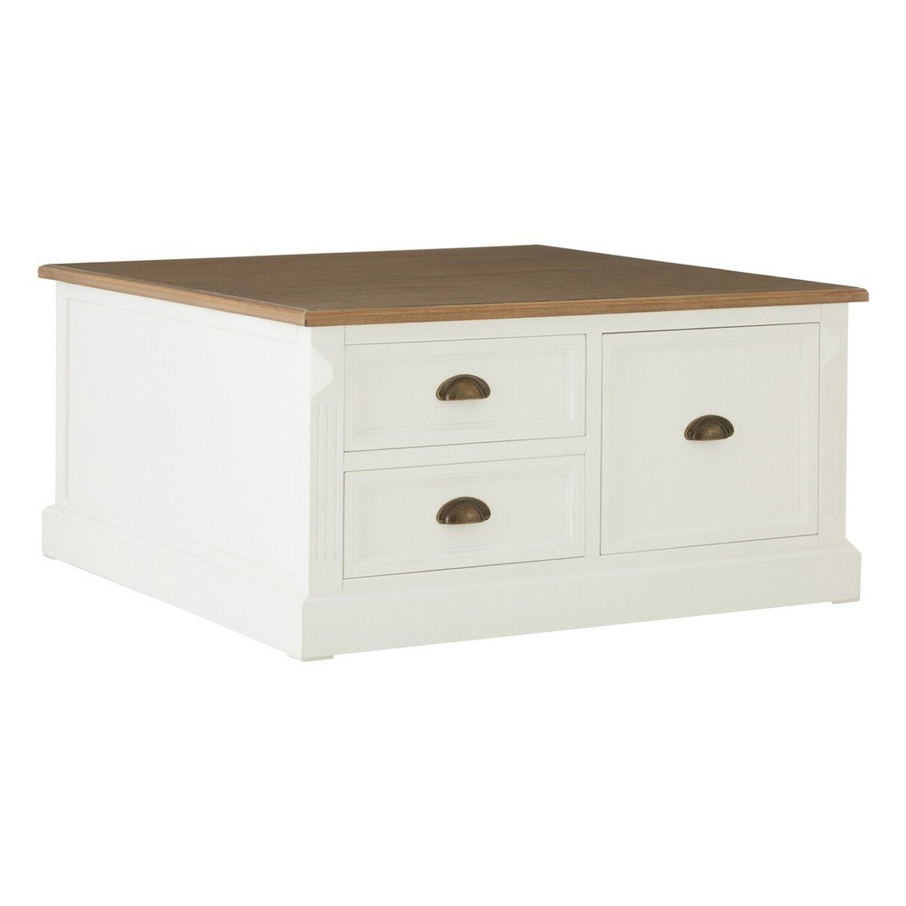 Biały stolik w dekorze jodły 90x90 cm Hardwick – Premier Housewares