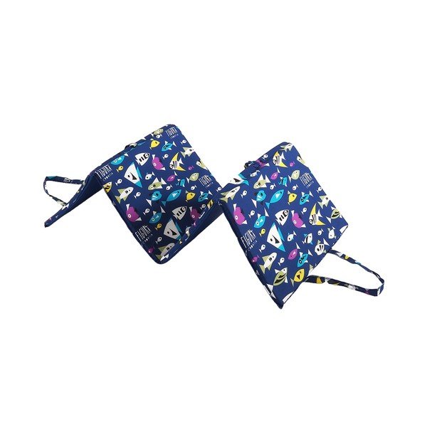 Niebieska ogrodowa poduszka do siedzenia na leżak 49x137 cm   Fishes – B.E.S.