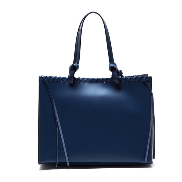 Skórzana torebka Felicia, niebieska