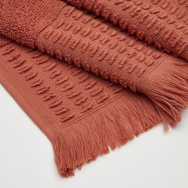 Ceglasty bawełniany ręcznik 50x90 cm Veta – Kave Home-image-3