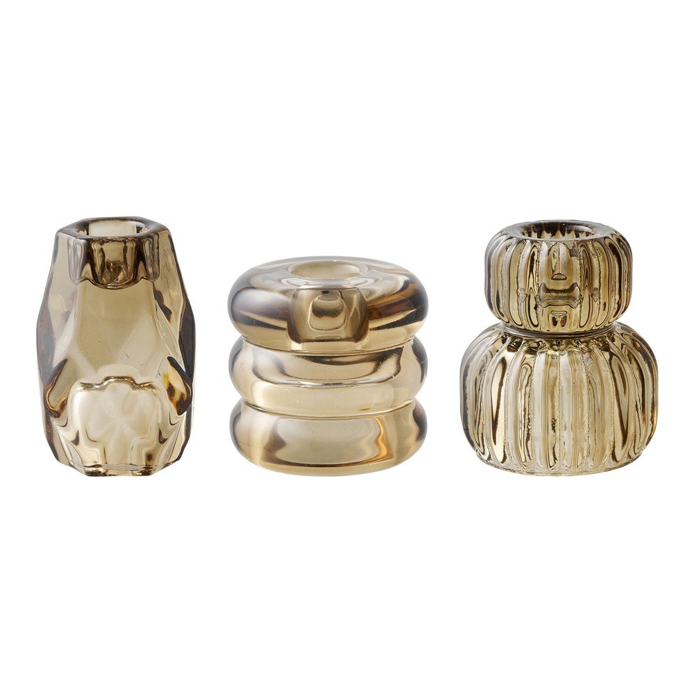 Szklane świeczniki zestaw na świeczkę typu tealight 3 szt. – House Nordic (zdjęcie 7)