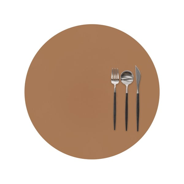 Mata stołowa ze sztucznej skóry ø 38 cm Togo – ZicZac-image-1