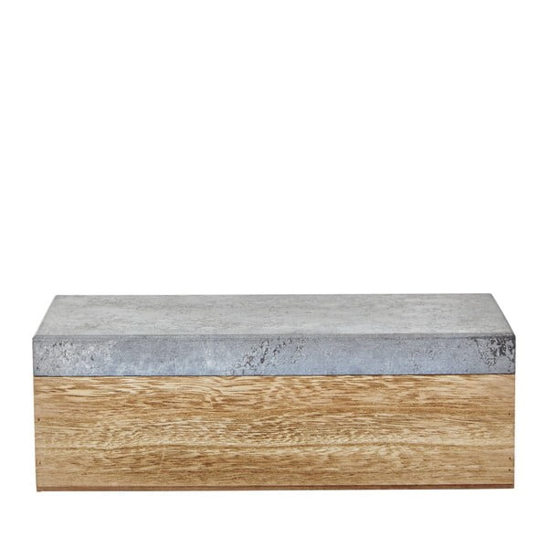 Drewniane pudełko KJ Collection Vincenc, 28 cm