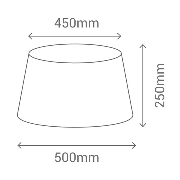 Szary abażur ø 50 cm – SULION-image-3