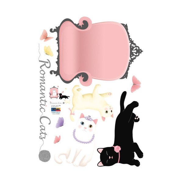 Zestaw naklejek Ambiance Romantic Cats-image-1
