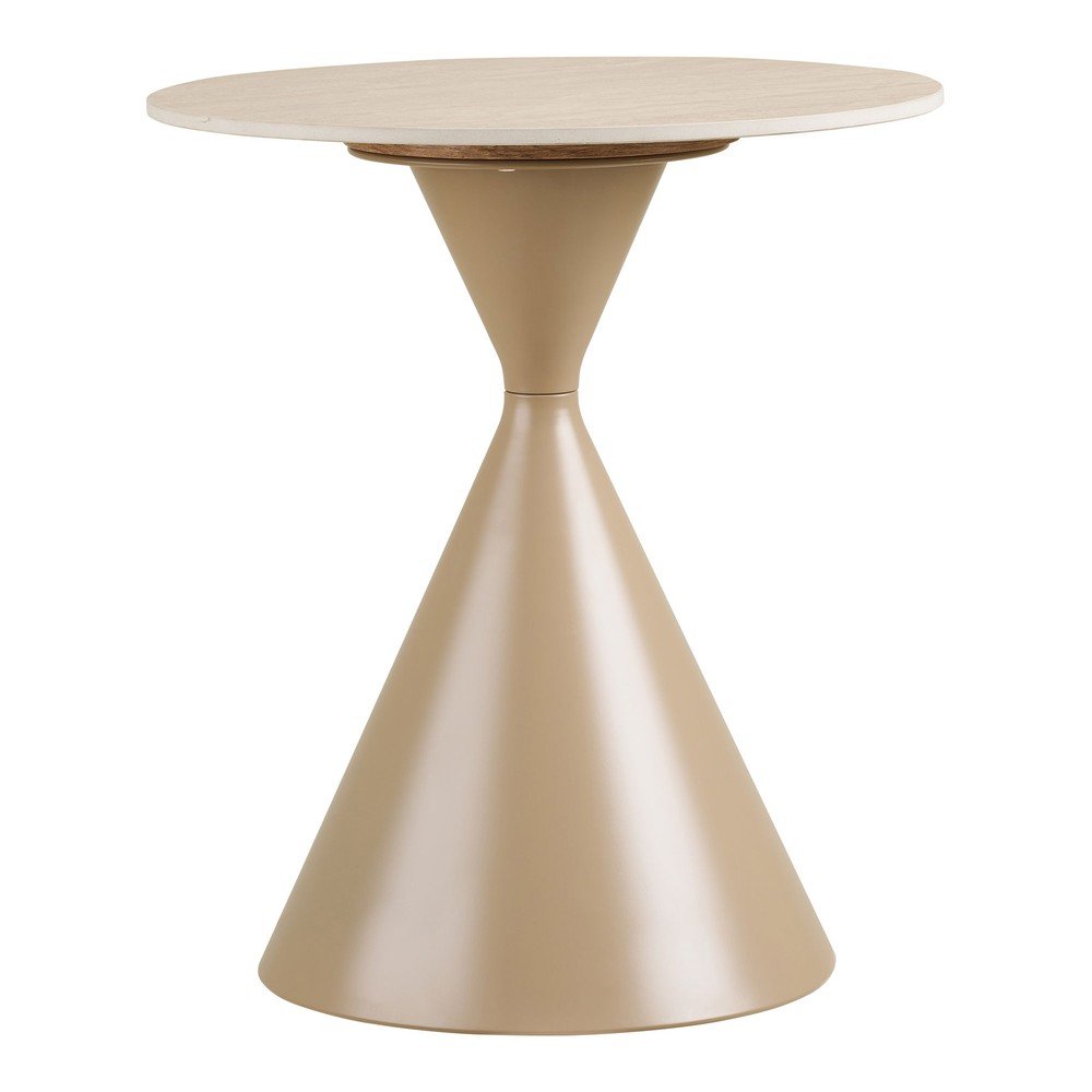 Okrągły stolik z ceramicznym blatem ø 50 cm Annecy – House Nordic