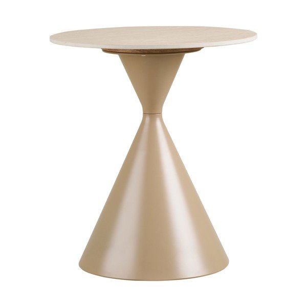 Okrągły stolik z ceramicznym blatem ø 50 cm Annecy – House Nordic