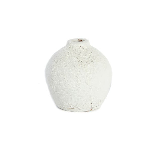 Biały wazon ceramiczny Simla Heritage, wys. 11 cm