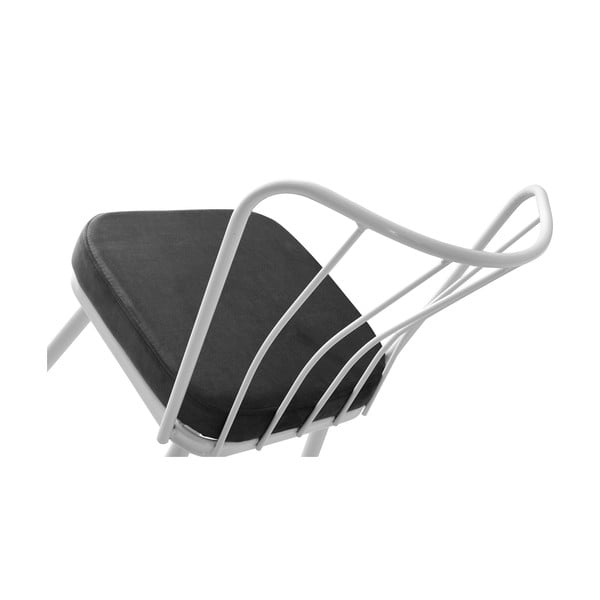 Biało-czarne metalowe krzesła zestaw 2 szt. Yildiz – Kalune Design-image-4