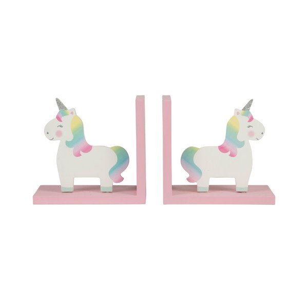 Zestaw 2 przegródek na książki Sass & Belle Rainbow Unicorn-image-1